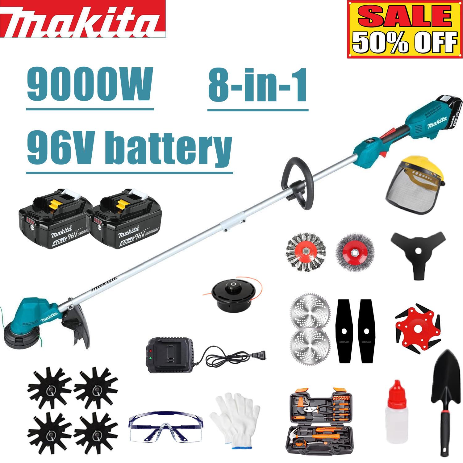 [9000W 8-in-1 plow machine] 96V battery*2+8 functions replaceable machine head+fast charging+full set of accessories